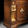 GV-834-GW Sideboard - Gold Accents