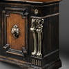 GV-834-BSW Sideboard - Silver & Black