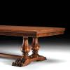 GV-852 Trestle Dining Table w/ Rolling Base