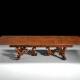 GV-852 Trestle Dining Table w/ Rolling Base