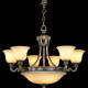 M-18761 Chandelier w/ Scholer Crystal