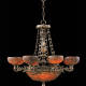 M-18845 White Alabaster Chandelier