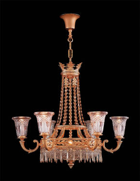 M-19209 Chandelier w/ Scholer Crystal