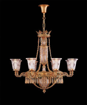 M-19227 Chandelier w/ Scholer Crystal