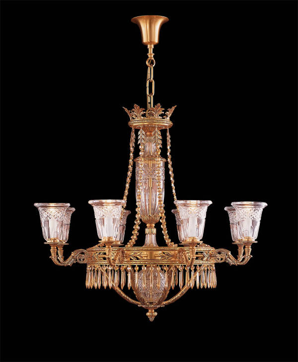 M-19227 Chandelier w/ Scholer Crystal