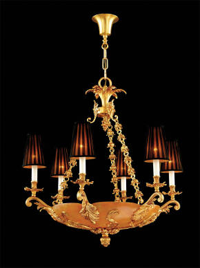 M-19440 Alabaster Chandelier