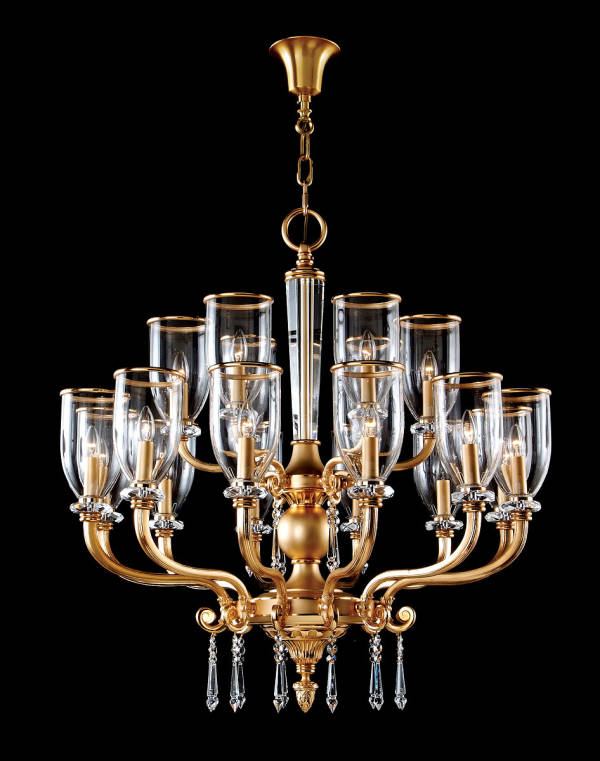 M-19950 Chandelier w/ Scholer Crystal