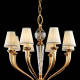 M-20017.1 Chandelier w/ Crystal Globes