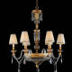 M-20028-1 Chandelier w/ Crystal Globes
