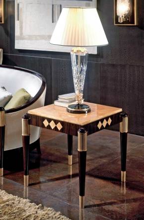 TM-4041 Makassar Ebony Side Table