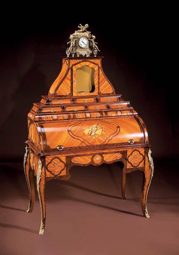 BN-2012 Louis XVI Roll Top Desk