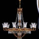 M-19829 Chandelier w/ Scholer Crystal