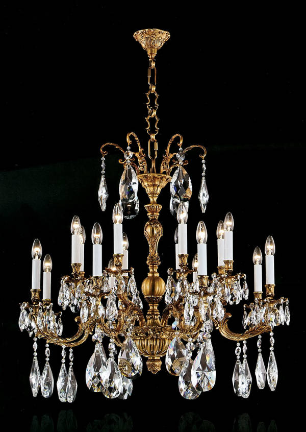 M-19834 Chandelier w/ Scholer Crystal