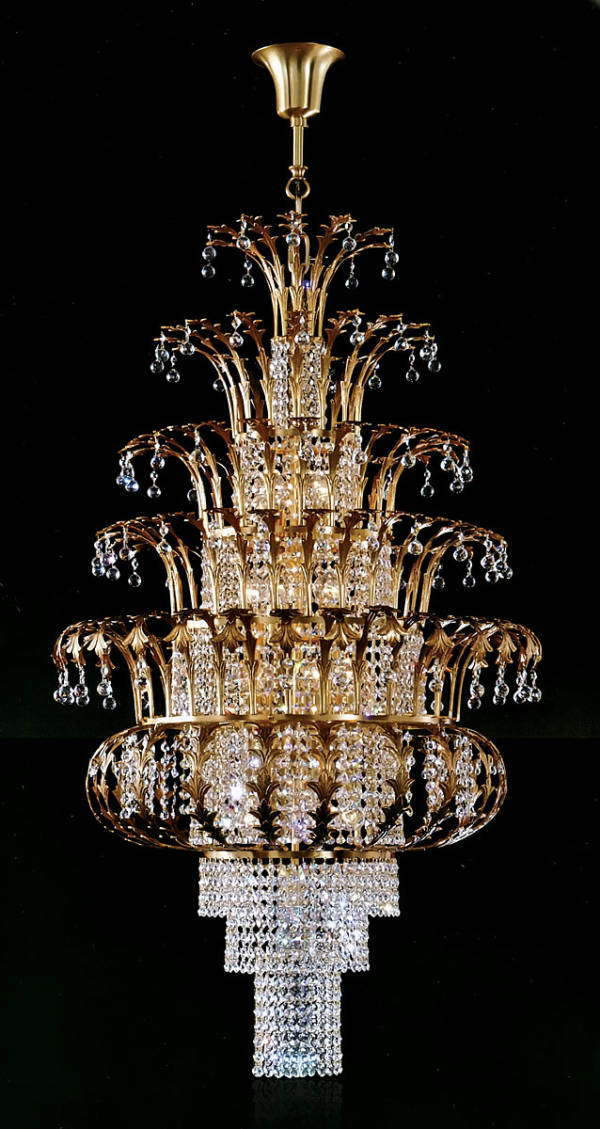 M-19860 Chandelier w/ Scholer Crystal