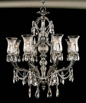 M-19875-1 Chandelier w/ Scholer Crystal