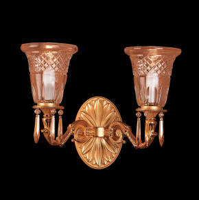 M-19211-1 Wall Sconce. Amber Crystal