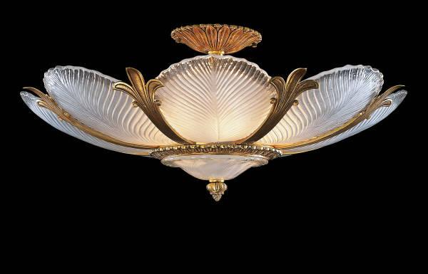 M-19401 Venetian Glass Ceiling Fixture