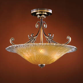 M-19510 Venetian Glass Ceiling Fixture