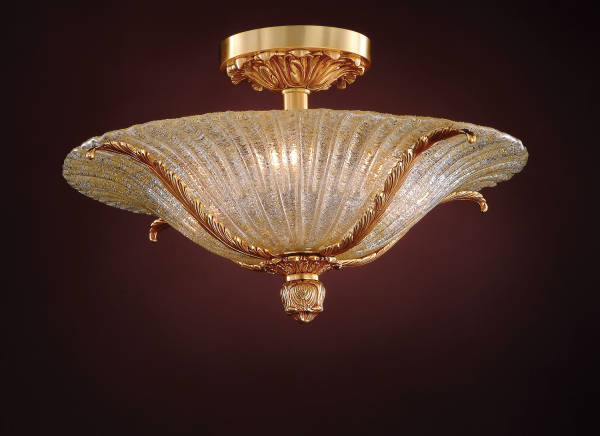 M-19615 Venetian Glass Ceiling Fixture