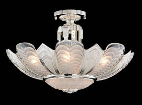 M-19963 Venetian Glass Ceiling Fixture