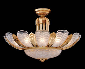 M-19964 Venetian Glass Ceiling Fixture