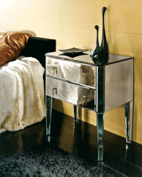 AV-E03 Mirrored Night Stand