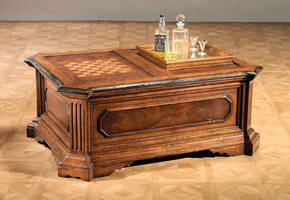 GV-820 Coffee Table w / Bar and Inlaid Game Top