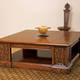 B-13W Coffee Table with Burl Wood Top