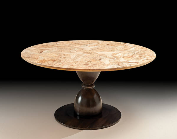 PM-T150 Burl Top Round Table