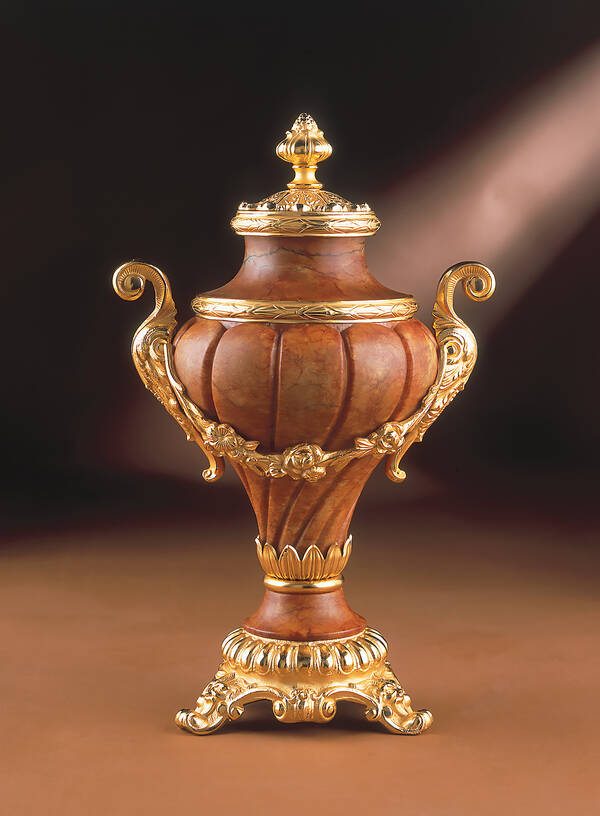 M-A113-1 Brandy Alabaster Urn