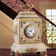 M-A116 White Alabaster Clock
