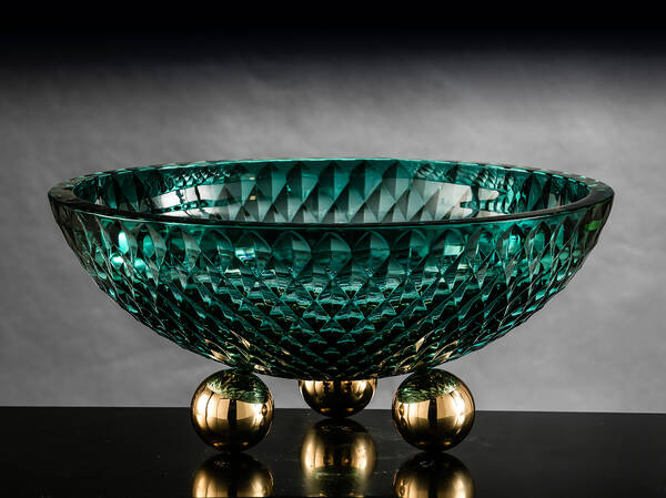 M-A155 Green Crystal Centerpiece