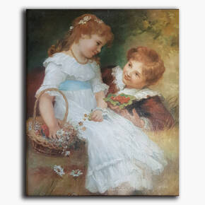 AN-10-94 Original oil painting - Children