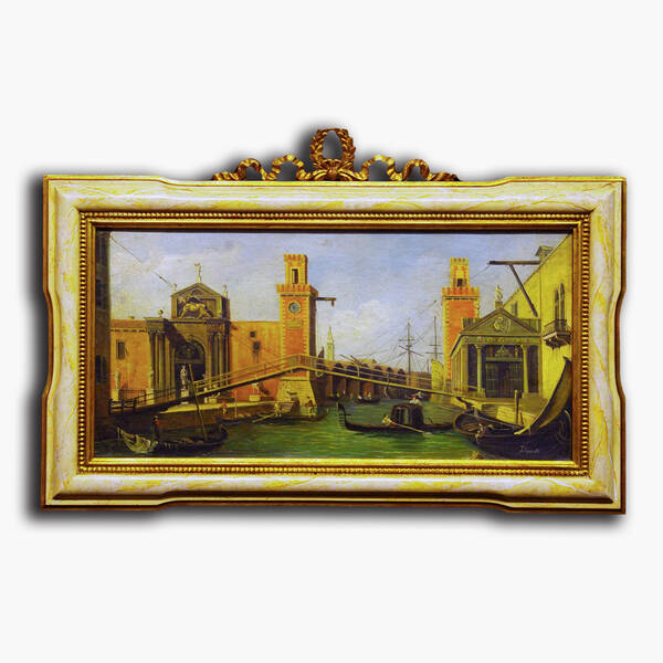 AN-12-68 Original oil painting with frame - Venice