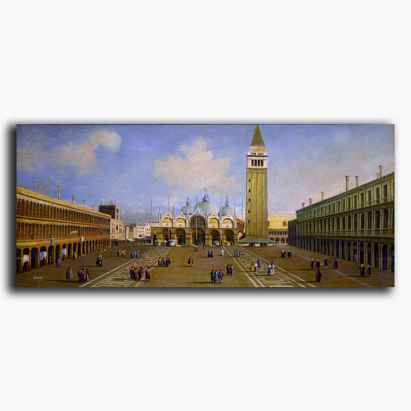 AN-12-61 Original oil painting - San Marco Square