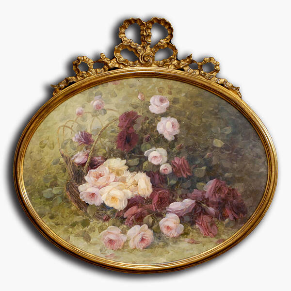 AN-16-369 Original oil painting with frame - Still life