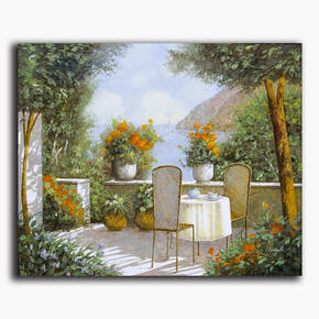 AN-18-153 Original oil painting - Terrace