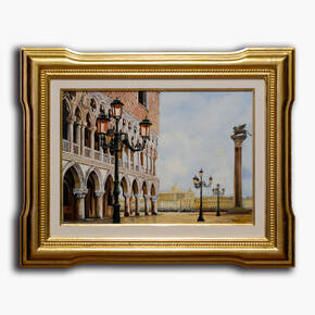 AN-18-341 Original oil painting with frame - Scenic