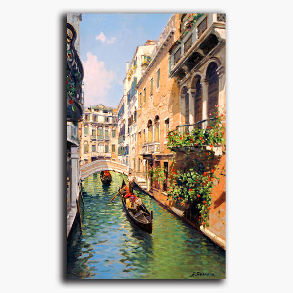 AN-28-127 Original oil painting - Venice