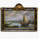 AN-6-28 Original oil painting - Ships and Sails