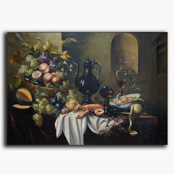 AN-7-158 Original oil painting - Still life