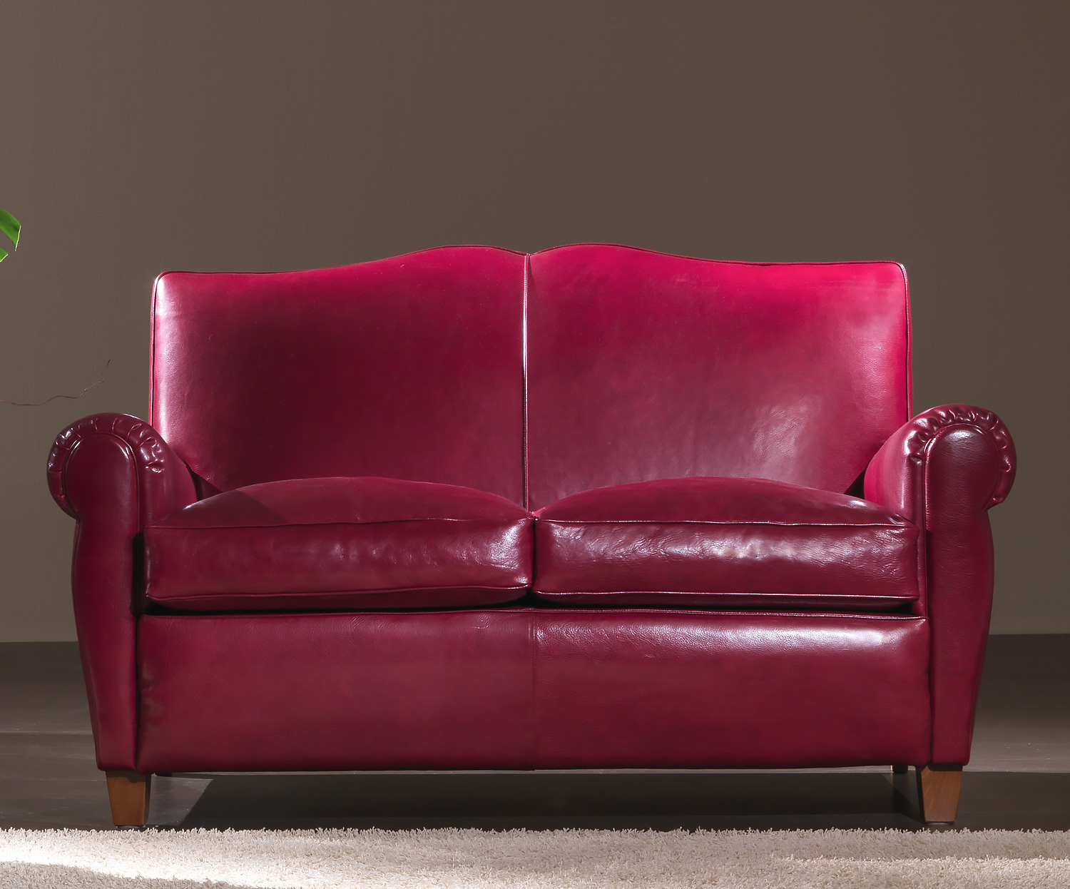 OR2412S Transitional Leather Love Seat David Michael Furniture