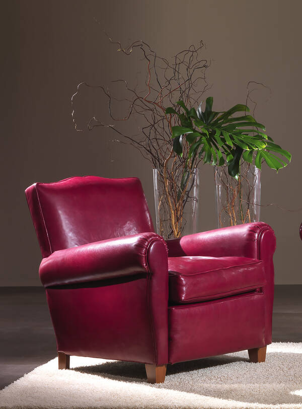 OR-241-A Transitional Leather Armchair