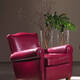 OR-242-A Transitional Leather Armchair