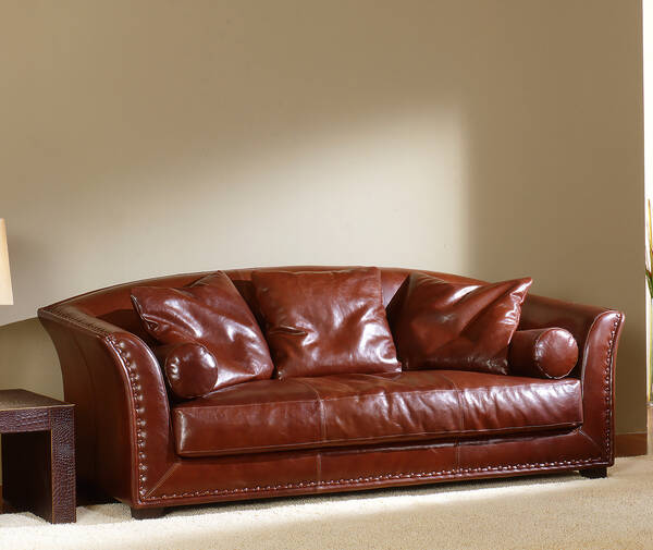 OR-242-3S Contemporary Leather Sofa