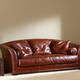 OR-243-3S Transitional Leather Sofa