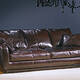 OR-245-3S Traditional Leather Sofa