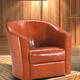 OR-249-3S Traditional Leather Sofa