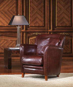 OR-235-A Contemporary Leather Armchair