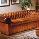 OR-238-O Transitional Tufted Leather Ottoman
